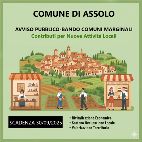 Fondo Comuni Marginali DPCM del 30 settembre 2021 - Proroga termini di rendicontazione